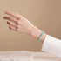 Turquoise | .925 Sterling Silver | Firefly Glass Mushroom Gemstone Bracelet